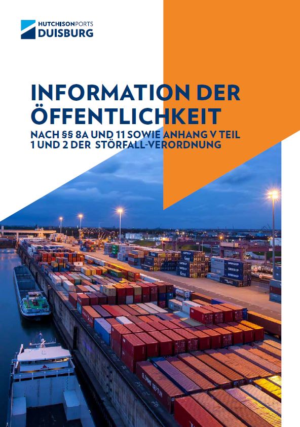 Information der Öffentlichkeit - Hutchison Ports Duisburg